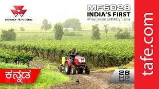 Massey Ferguson 6028  Premium Compact Utility Tractor Demo Kannada [upl. by Gladis755]