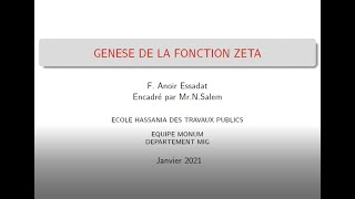 Genèse de la fonction Zêta de Riemann [upl. by Sergu807]