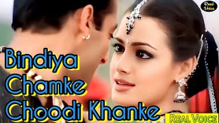 Bindiya Chamke Choodi Khanke  Tumko Na Bhool Paayenge  Salman Khan  Diya Mirza  Alka Yagnik [upl. by Ottinger]