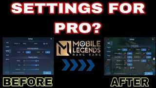 how to mobile legends settings like pro [upl. by Llertal]