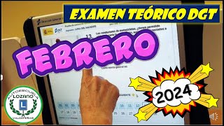 EXAMEN TEÓRICO FEBRERO 2024 [upl. by Ileek]