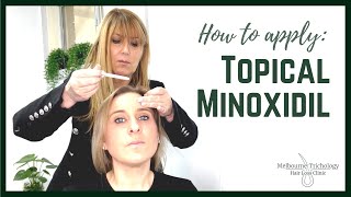 How to Apply Liquid Minoxidil My Routine [upl. by Oicram]