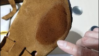 ASMR How To Clean amp Brushing BIRKENSTOCK Boston Soft Footbed Suede Leather [upl. by Nosdrahcir]