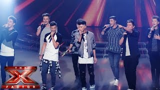 Stereo Kicks sing The Beatles Let It BeHey Jude Medley  Live Week 3  The X Factor UK 2014 [upl. by Aicatsana57]