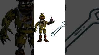 fnaf ar edit  fixed up nightmare animatronics  five more nights capcut fnafedit fivemorenights [upl. by Nwahsak625]