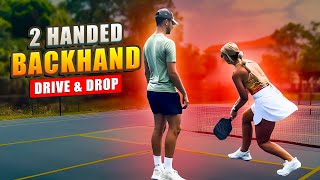 How To INSTANTLY Hit A 2 Handed Backhand Drive amp Drop Technique Footwork Strategy [upl. by Yonita]