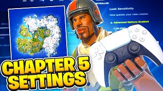 NEW Best CHAPTER 5 Controller Settings for Fortnite PS4PS5XBOXPC [upl. by Trinidad]