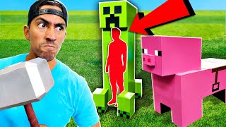 MINECRAFT Prop Hunt but in REAL Life [upl. by Mazonson377]