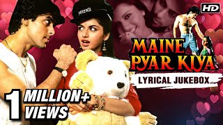 Maine Pyar Kiya Songs  Lyrical Jukebox  Salman amp Bhagyashree  Kabootar Ja Ja Ja  SPB amp Lata Hits [upl. by Aicitan]