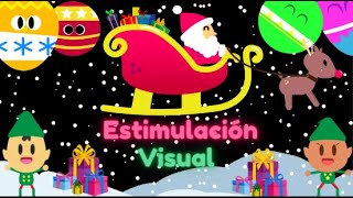 🎅🎄 Estimulación temprana para bebés  high contrast animation baby sensory 👶🏾👶 [upl. by Noma]