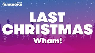 Wham  Last Christmas Karaoke Version [upl. by Ruthven]