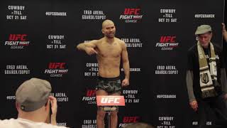 Artem Lobov  Weighin Gdansk Choo Choo MF [upl. by Amis]