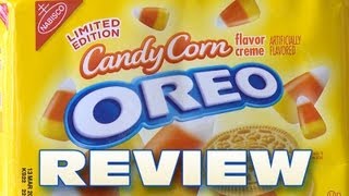 Candy Corn Oreo Cookie Review Oreo Oration [upl. by Doubler253]