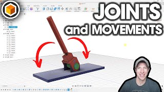 Getting Started with Fusion 360 Part 6  JOINTS AND MOVEMENT [upl. by Nimrac]