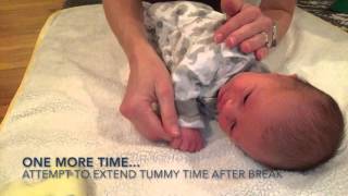 Tummy Time Tools How To Get Your Newborn Into amp Out Of Tummy Time [upl. by Tnarud]