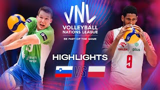 🇸🇮 SLO vs 🇵🇱 POL  Bronze Match  Highlights  Mens VNL 2024 [upl. by Dnalra]