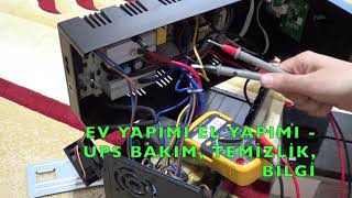 UPS VOLTAJUPS BAKIMTEMİZLİK BİLGİ MAKELSAN UPS 1500VA [upl. by Joslyn]