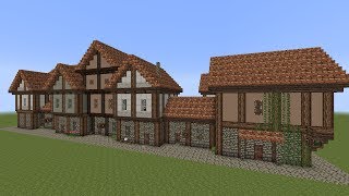 Minecraft  Fachwerkhäuser 3  Halftimbered House [upl. by Annoel819]