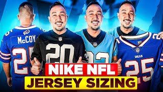 NIKE NFL JERSEY SIZING  WHAT SHOULD I GET  NIKE ELITE LIMITED GAME amp PLAYER LEGEND JERSEY [upl. by Yntirb]