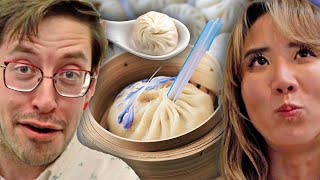 Try Guys 401 Dumpling Mukbang [upl. by Ahsik]