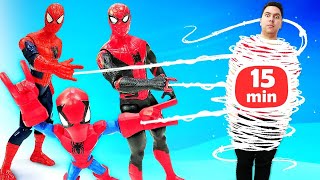 ¡Aventuras de Spiderman Video de juguetes en el taller de reparaciones [upl. by Aneba199]