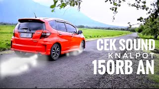 Review Knalpot Racing Honda Jazz RS Matic [upl. by Shepp]