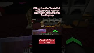 This one was a pane tbh minecraft gaming doublechestchallenge [upl. by Ativet]