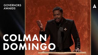 Colman Domingos Governors Awards Monologue  The 15th Governors Awards Presented By ROLEX [upl. by Aronek]