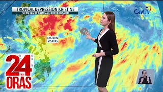 Tropical Depression Kristine enters PAR expected to intensify  24 Oras [upl. by Settera38]