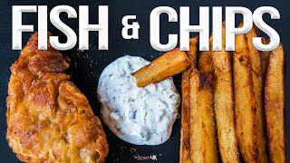 Homemade Fish and Chips Recipe  SAM THE COOKING GUY 4K [upl. by Coonan]