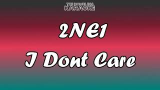 2NE1  I Dont Care  Karaoke [upl. by Aneertak640]