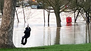 Flooding in Evesham Worcestershire Jan 2024 [upl. by Oel948]