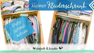 Kleinen Kleiderschrank organisieren  Platz optimal ausnutzen  Die Ordnungsfee [upl. by Beniamino]