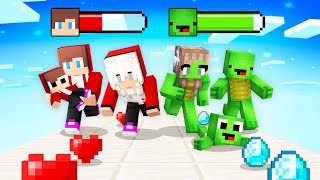 JJ and Mikey Family Giant Rush  Maizen Minecraft Animation [upl. by Shamus152]