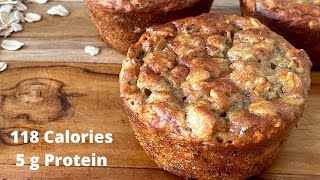 Healthy Banana Oat Cranberry Muffins with Greek Yogurt  No Sugar [upl. by Lyrahs270]