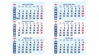 2022 Printable Wall Calendar [upl. by Ennovad]