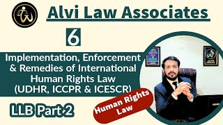 Implementation Enforcement amp Remidies of IHR  Human Rights Law  UDHR ICCPR ICESCR  Lecture 6 [upl. by Rainer]