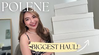 POLENE HAUL UNBOXING FROM POLENE PARIS STORE  Polene Cyme Bag Review Pros amp Cons What Fits Inside [upl. by Cristiona]