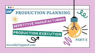 SAP PP  Repetitive Manufacturing Part  2 [upl. by Martino861]