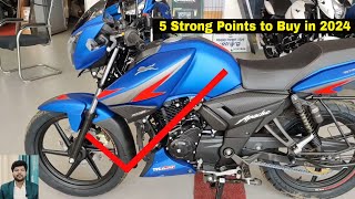 TVS Apache RTR 160 2V New 2024 Model Advantage  5 Strong Reason to Buy Apache 160 In 2024 [upl. by Heddi]