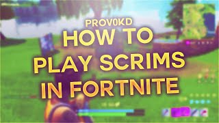 How to play scrims in Fortnite [upl. by Layor]