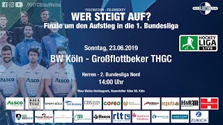 hockeyligalive  BWK vs GTHGC  2 Feldhockeybundesliga  23062019 1400 h [upl. by Idnaj]