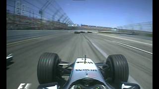 F1 USA GP Indianapolis 2004  Raikkonen vs Webber [upl. by Sheffie]