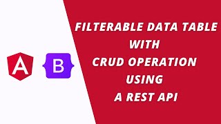 Learn Angular by Building a Filterable Data Table with CRUD Operation using a REST API [upl. by Anerres774]