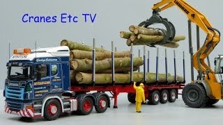 Corgi Scania R Log Trailer McFadyens by Cranes Etc TV [upl. by Acnayb]