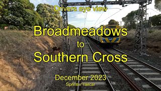 Drivers eye view Broadmeadows to Southern Cross Dec 2023 [upl. by Beuthel]