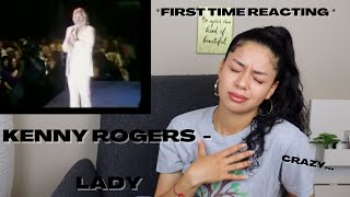 REACTING for the FIRST TIME to KENNY ROGERS  Lady LIVE [upl. by Lena]