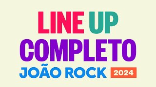 Line Up Completo do João Rock 2024 [upl. by Neelehtak]