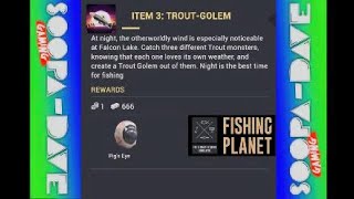 Fishing Planet Ghost Gate Item 3 TroutGolem Mission Halloween Event [upl. by Klarrisa503]