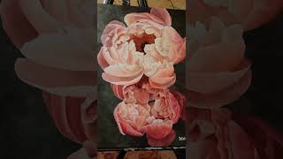 First floral painting 🌸 acrylicpainting [upl. by Notsnhoj823]